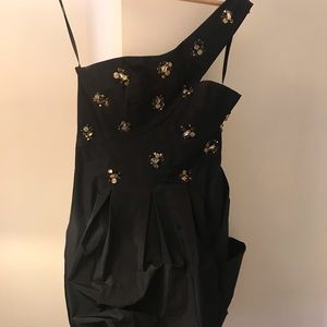 Black one strap dress